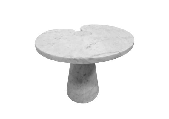 White Carrara Marble Eros Coffee Tables by Angelo Mangiarotti for Skipper, 1976, Set of 2-RPH-864633