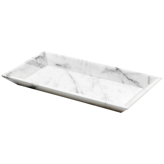 White Carrara Marble Tray or Plate