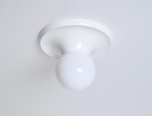 White Ceiling Lamp attributed to Castiglioni for Flos, Italy, 1970s-JDR-1750906