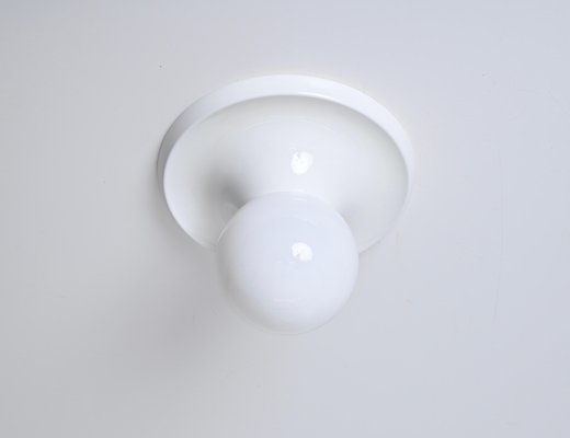 White Ceiling Lamp attributed to Castiglioni for Flos, Italy, 1970s-JDR-1750906