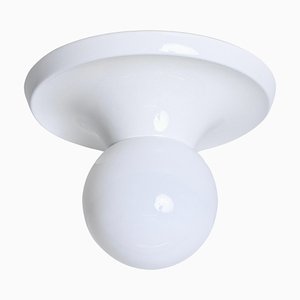 White Ceiling Lamp attributed to Castiglioni for Flos, Italy, 1970s-JDR-1750906