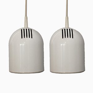 White Ceiling Lamps, 1970s, Set of 2-HZ-639378