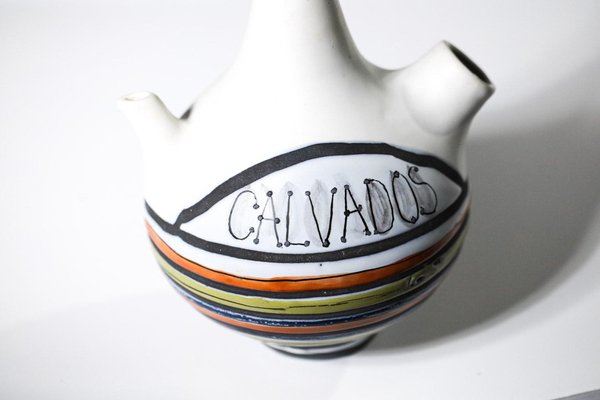 White Ceramic Calvados Pitcher by Roger Capron for Vallauris, 1960s-YU-1808227