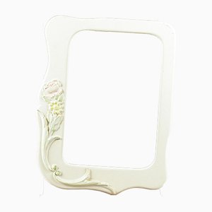 White Ceramic Frame with Relief Decorations, 1990s-RAQ-948188