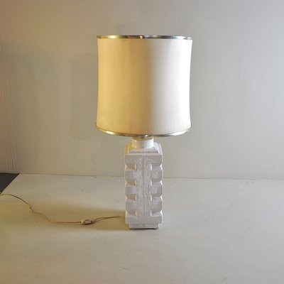 White Ceramic Table Lamp, 1960s-JQO-675443