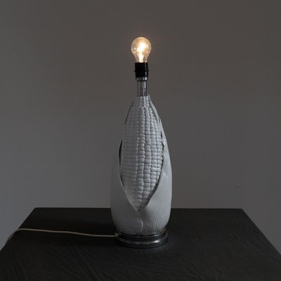 White Ceramic Table Lamp, 1960s-SXX-1803502