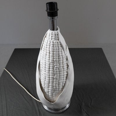 White Ceramic Table Lamp, 1960s-SXX-1803502