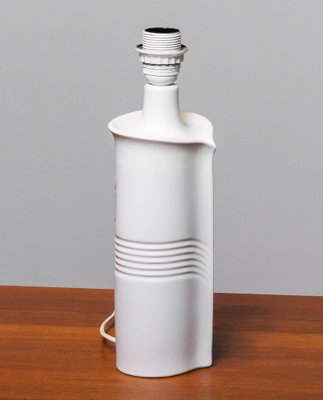 White Ceramic Table Lamp by Søholm Stoneware, Denmark, 1970s-JE-1386849