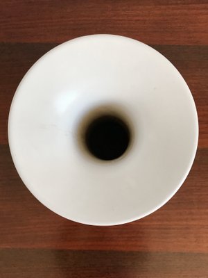 White Ceramic Vase by Franco Bucci, Pesaro, 1970s-CC-698645