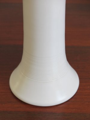 White Ceramic Vase by Franco Bucci, Pesaro, 1970s-CC-698645