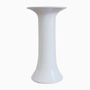 White Ceramic Vase by Franco Bucci, Pesaro, 1970s-CC-698645