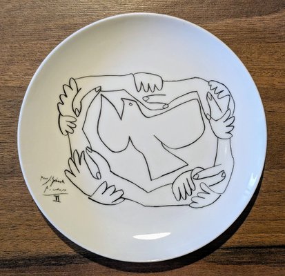 White Circular Porcelain Plate, 1997-NRC-1822855