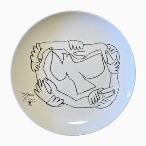 White Circular Porcelain Plate, 1997-NRC-1822855