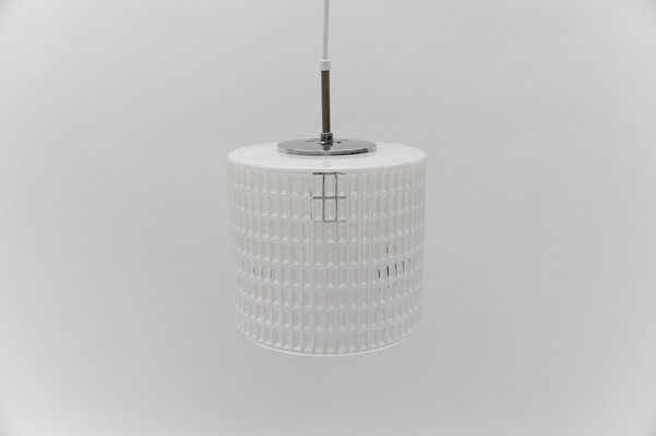 White Clear Suspension Lamp from Limburg, 1960s-KQB-1792384