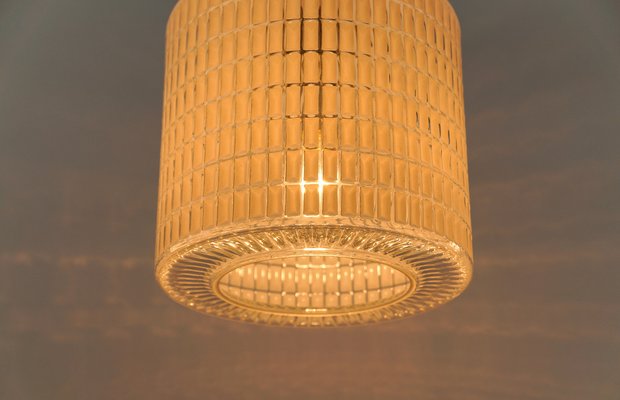 White Clear Suspension Lamp from Limburg, 1960s-KQB-1792384