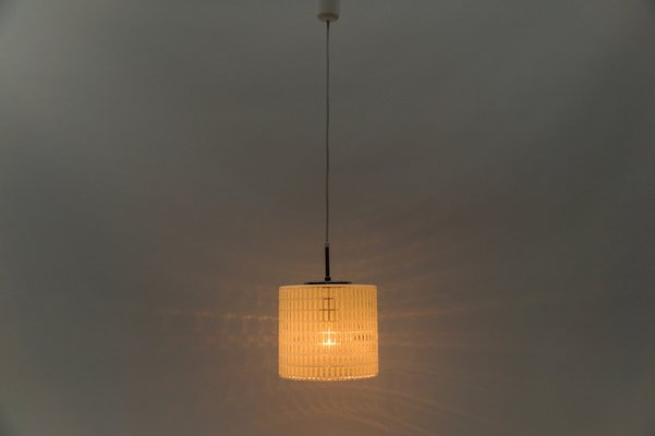 White Clear Suspension Lamp from Limburg, 1960s-KQB-1792384