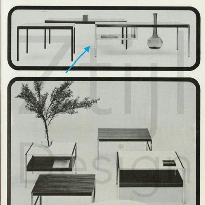 White Coffee Table 3651 by Coen De Vries for Gispen, 1960s-ZT-1393548