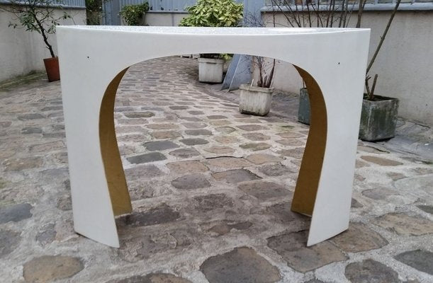 White Console Table attributed to Charlotte Perriand, 1960s-RJQ-728012