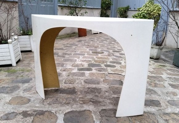 White Console Table attributed to Charlotte Perriand, 1960s-RJQ-728012