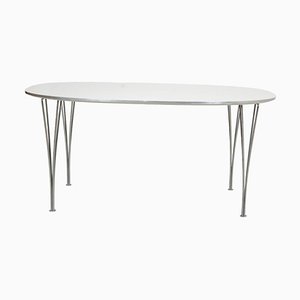 White Dining Table by Piet Hein, 1980s-MTD-1807563