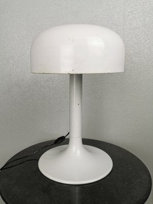 White Enameled Metal Table Lamp from Stilnovo, 1970s-PRS-928637