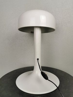 White Enameled Metal Table Lamp from Stilnovo, 1970s-PRS-928637