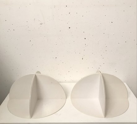 White Fermalibro 4909 Bookends by Giotto Stoppino for Kartell, Set of 2-VAM-973298