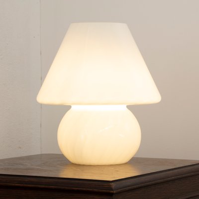 White Filigree Mushroom Lamp in Murano Glass, Italy-MPO-1279471