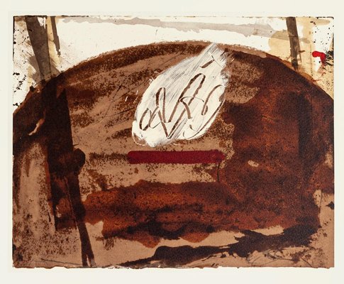 White Flame - Vintage Offset Print After Antoni Tàpies - 1982-ZCI-754805