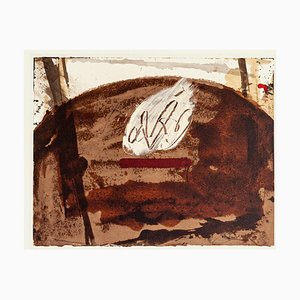 White Flame - Vintage Offset Print After Antoni Tàpies - 1982-ZCI-754805