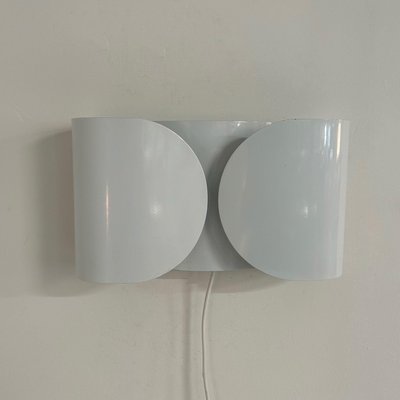 White Foglio Wall Lamp by Tobia Scarpa for Flos, 1980s-ZT-1812962