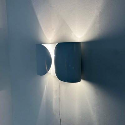 White Foglio Wall Lamp by Tobia Scarpa for Flos, 1980s-ZT-1812962