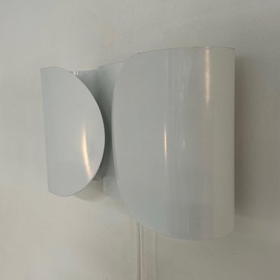 White Foglio Wall Lamp by Tobia Scarpa for Flos, 1980s-ZT-1812962