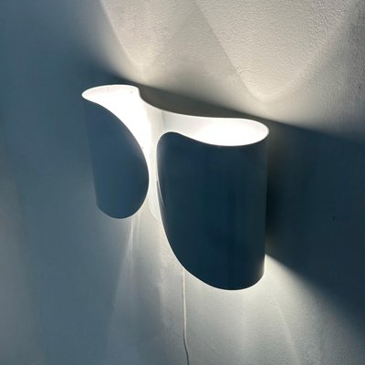 White Foglio Wall Lamp by Tobia Scarpa for Flos, 1980s-ZT-1812962