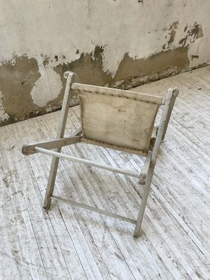 White Folding Beach Chair, 1900s-LCU-1406586