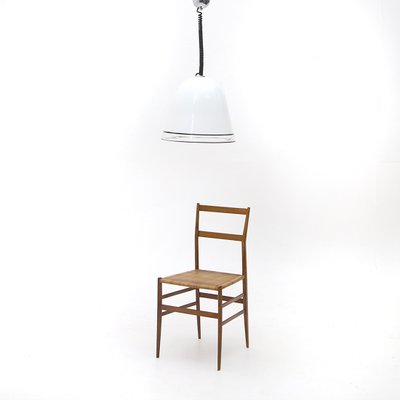 White Glass Ceiling Lamp with Black Edges, 1970s-EZ-1080827