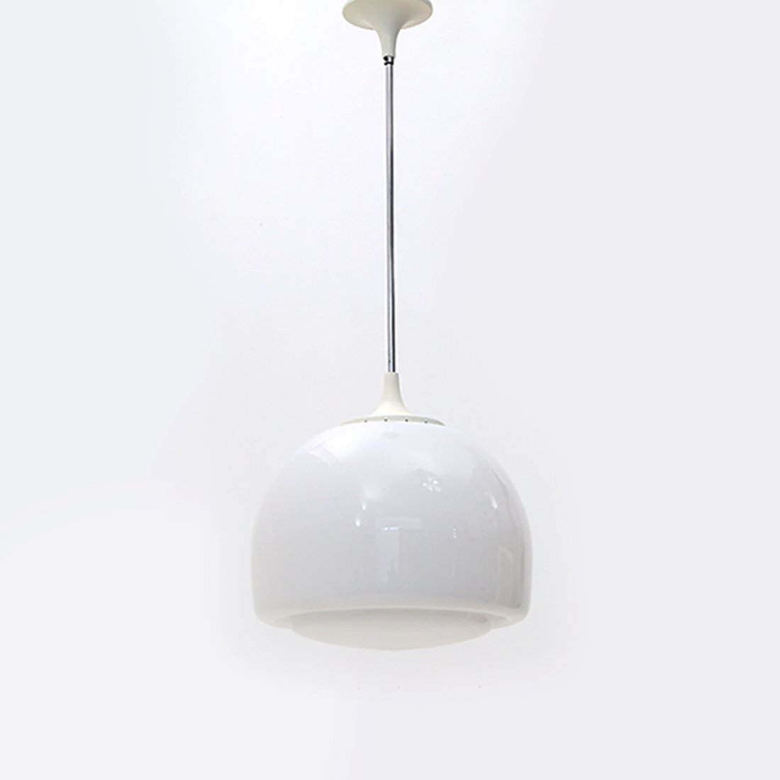 White Glass Elisse Chandelier by Claudio Salocchi for Lumenform, 1970s