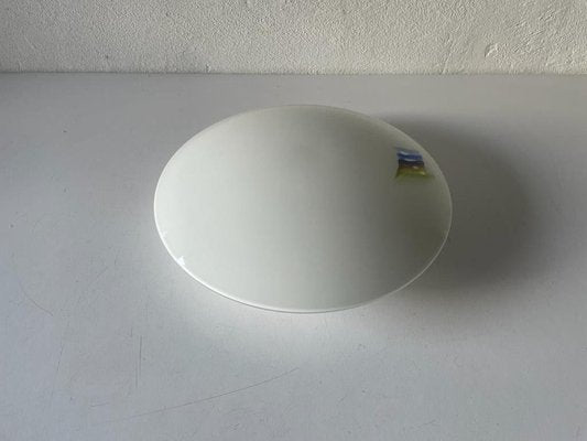 White Glass Mushroom Ceiling or Wall Lamp from Peill & Putzler, Germany, 1960s-RDS-1449318