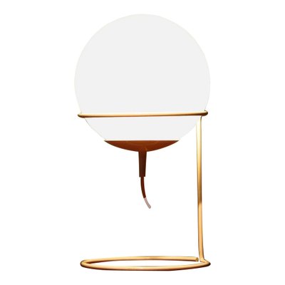 White Glass Table Lamp by Hala Zeist, 1970s-JE-954855