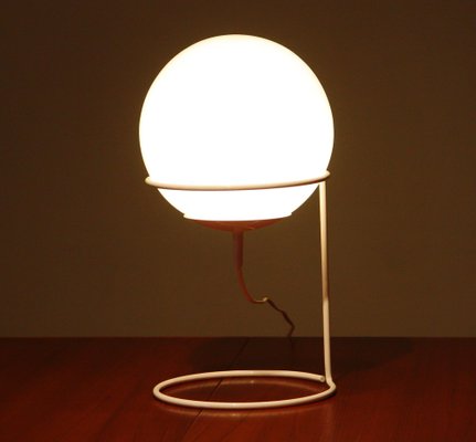 White Glass Table Lamp by Hala Zeist, 1970s-JE-954855