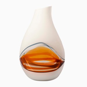 White Glass Vase by Seguso Av, Murano, Italy, 1974-XWN-1824437