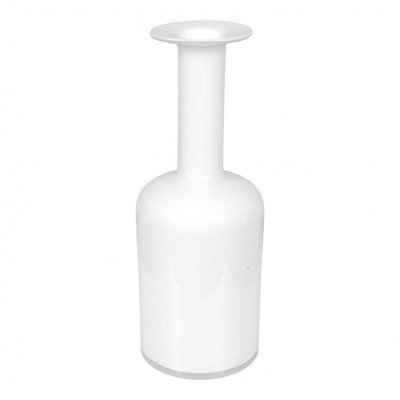 White Glass Vase from Otto Brauer/Holmegaar-MTD-1399675