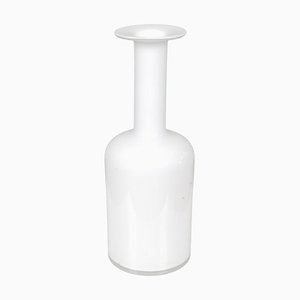 White Glass Vase from Otto Brauer/Holmegaar-MTD-1399675