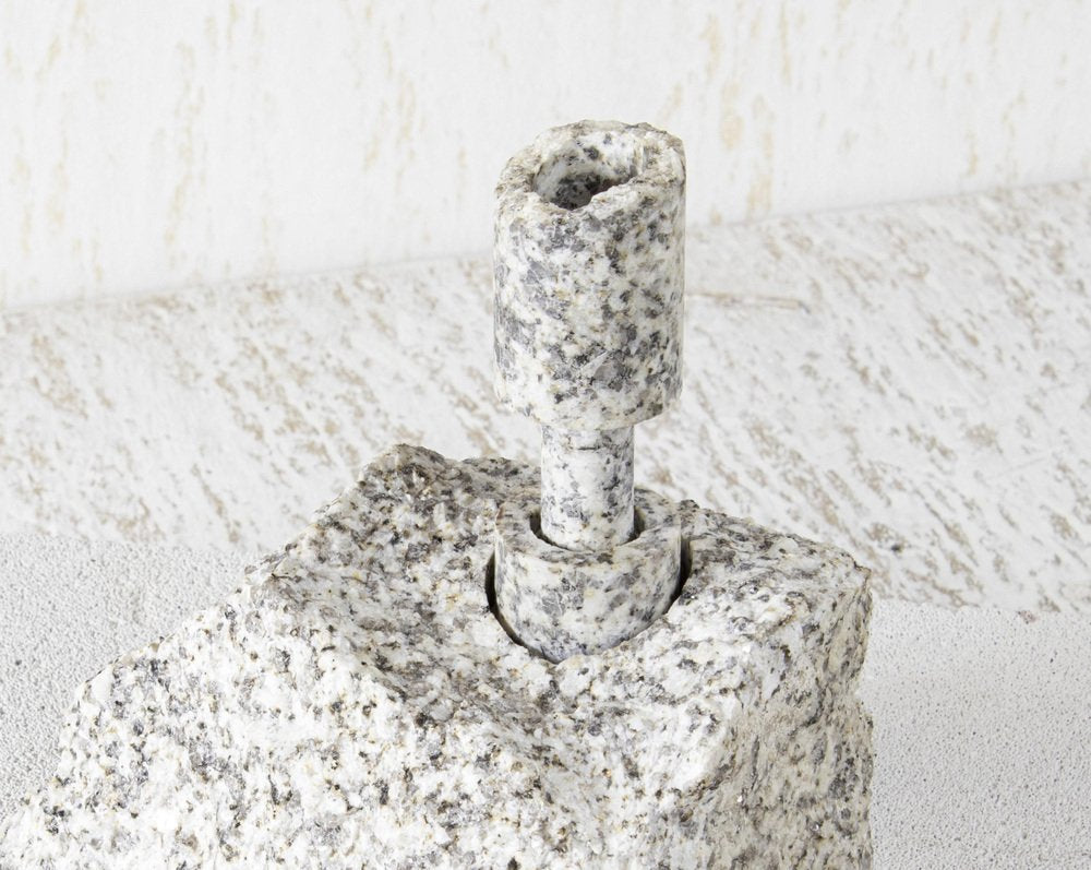 White Granite Abra Candelabra I by Studio Do