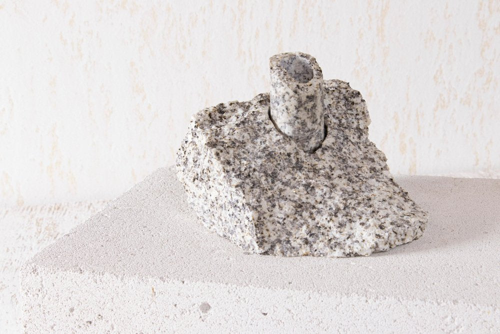 White Granite Abra Candelabra II by Studio DO