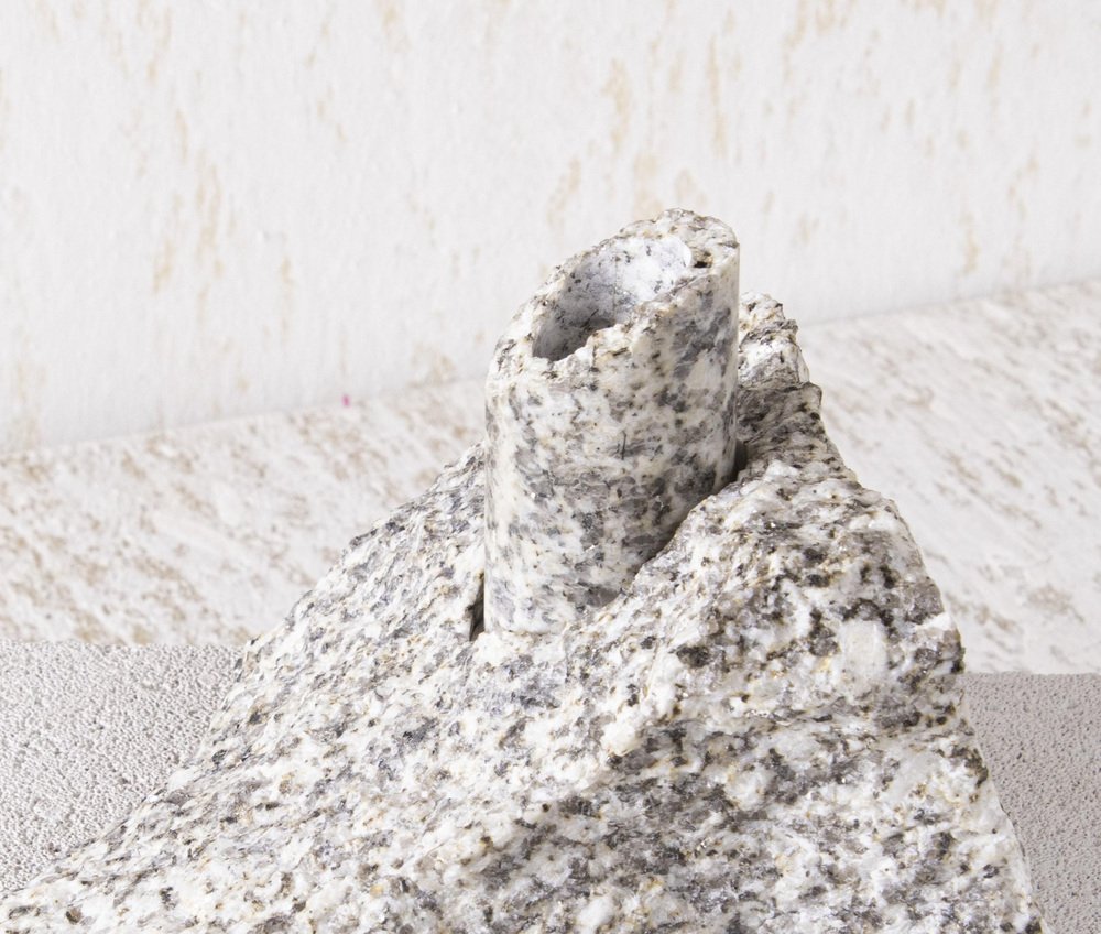 White Granite Abra Candelabra II by Studio DO