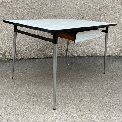 White-Grey Formica Dining Table, 1950s-SDV-864642