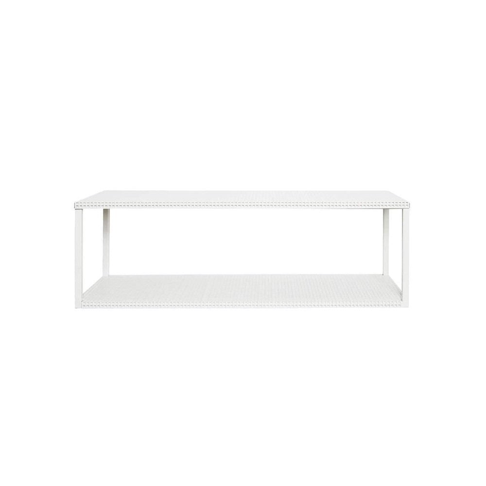 White Grid Wall Shelf by Kristina Dam Studio