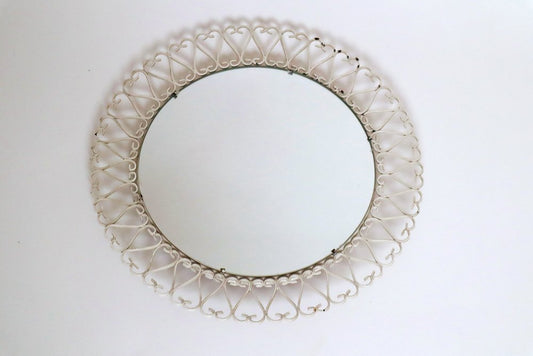 White Heart Loop Mirror, 1950s