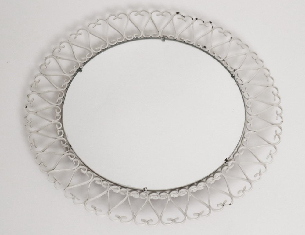 White Heart Loop Mirror, 1950s